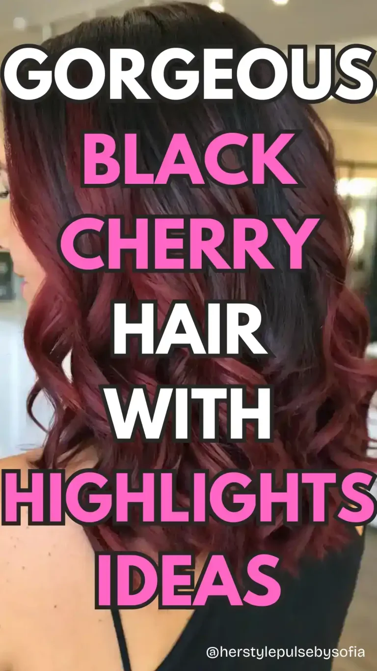 black cherry hair with highlights ideas