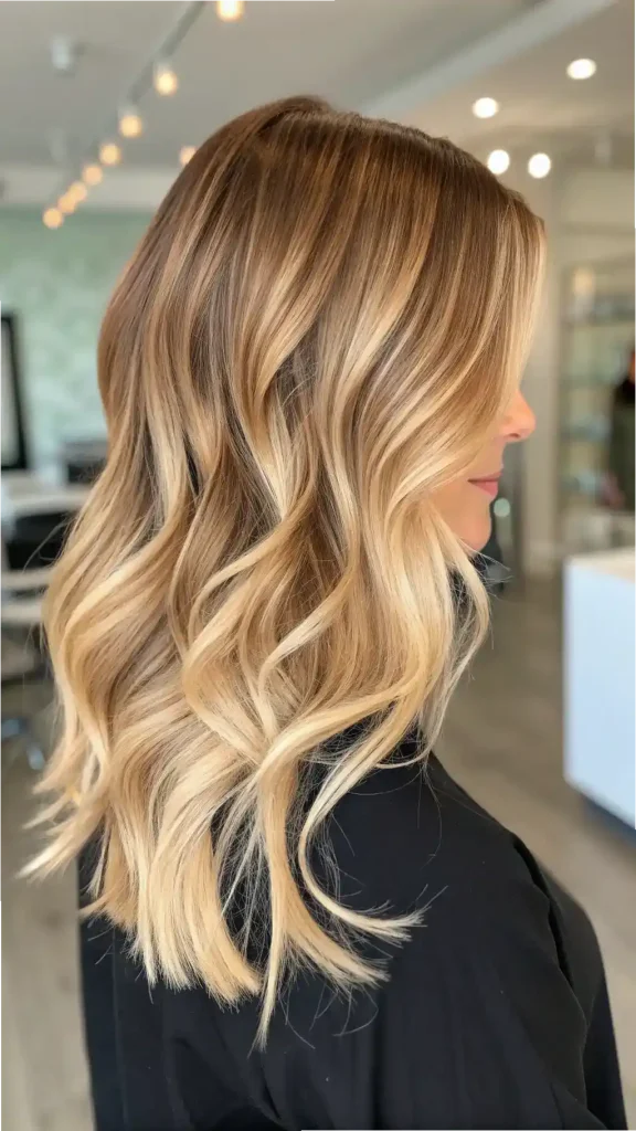 blonde with brown lowlights caramel (1)