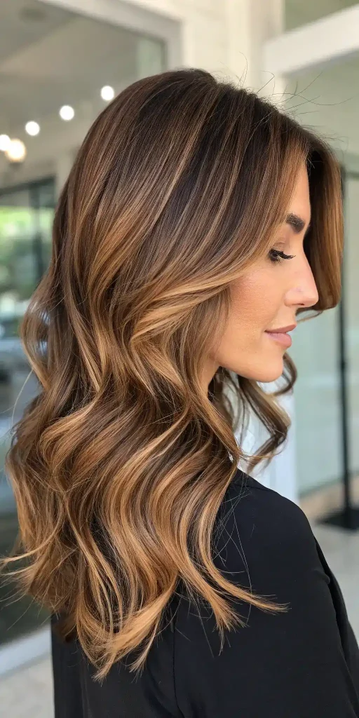 blonde with brown lowlights caramel (10)