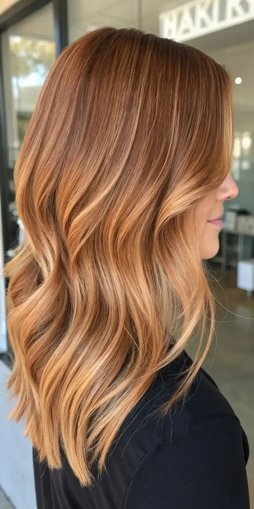 blonde with brown lowlights caramel (3)