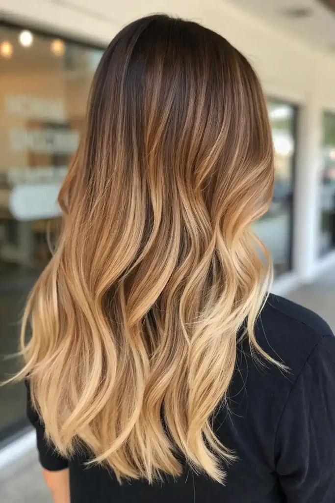 blonde with brown lowlights caramel (9)