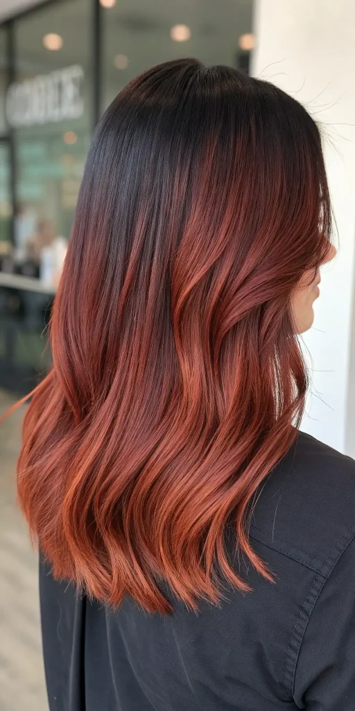 brown auburn balayage hair color (10)