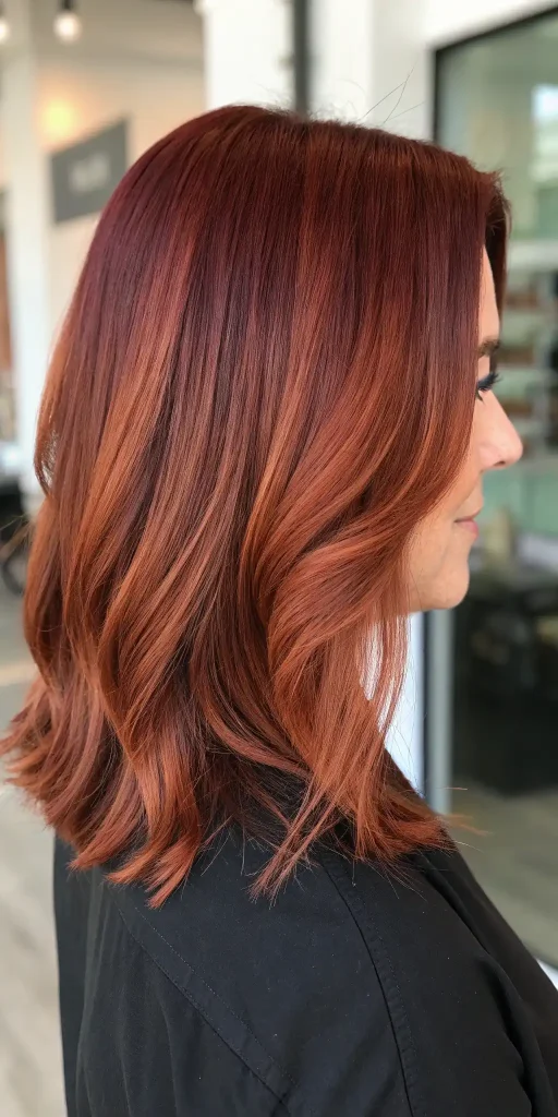brown auburn balayage hair color (3)
