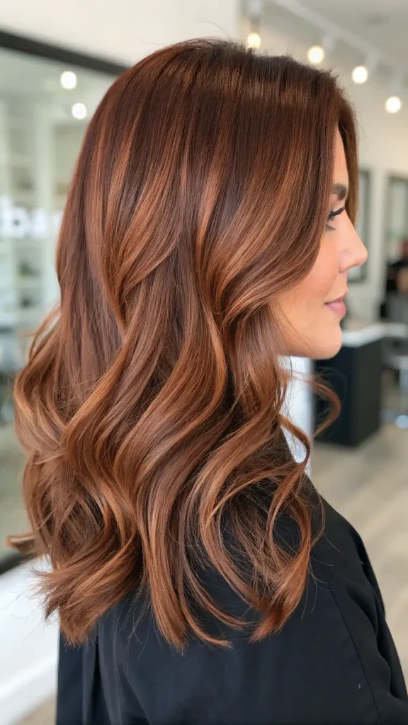 brown auburn balayage hair color (8)