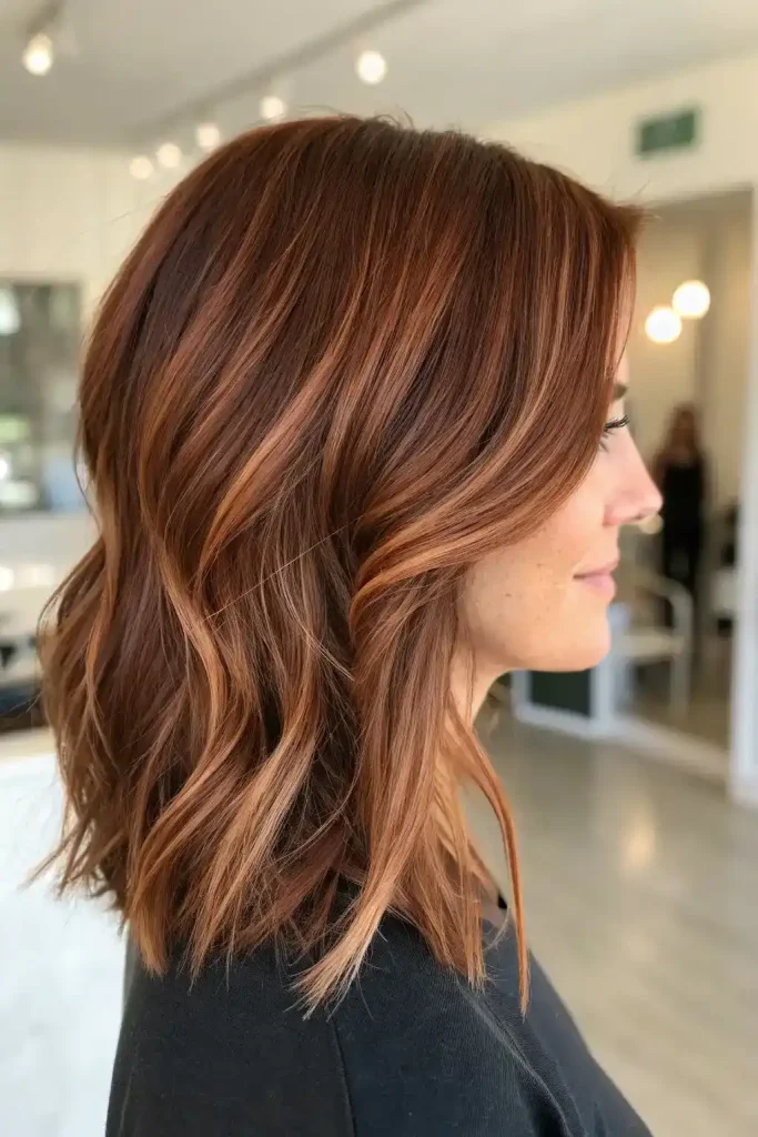 brownish red hair with blonde highlights (2)