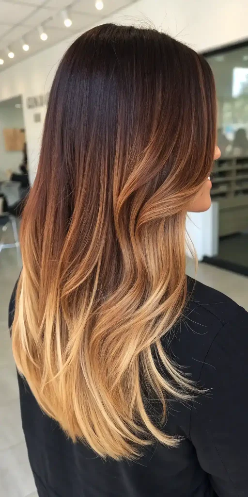 brownish red hair with blonde highlights (3)