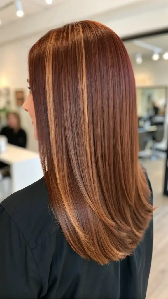 brownish red hair with blonde highlights (7)
