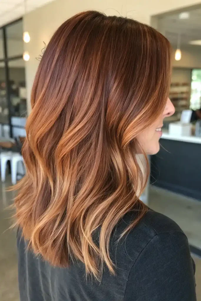 brownish red hair with blonde highlights (9)