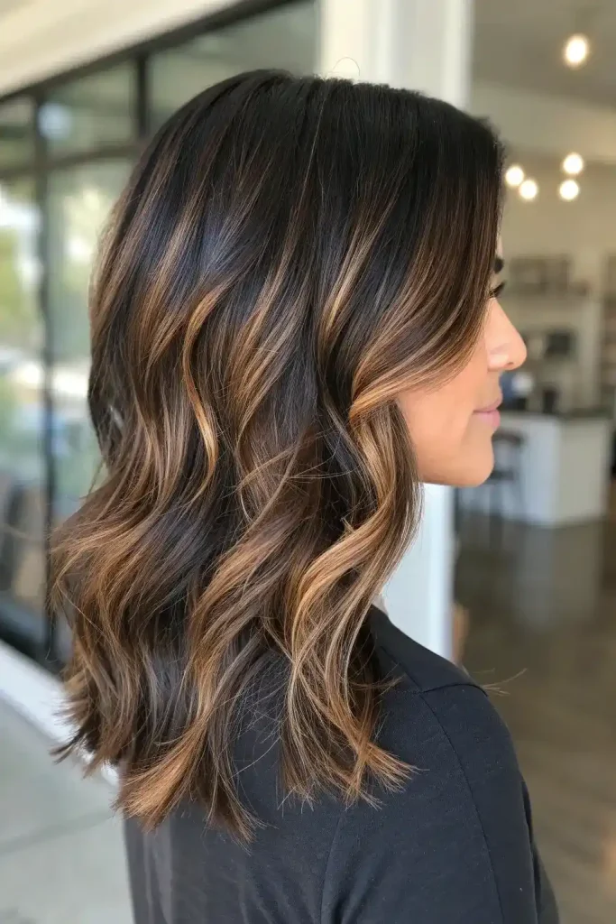 brunette babylights on dark hair (2)