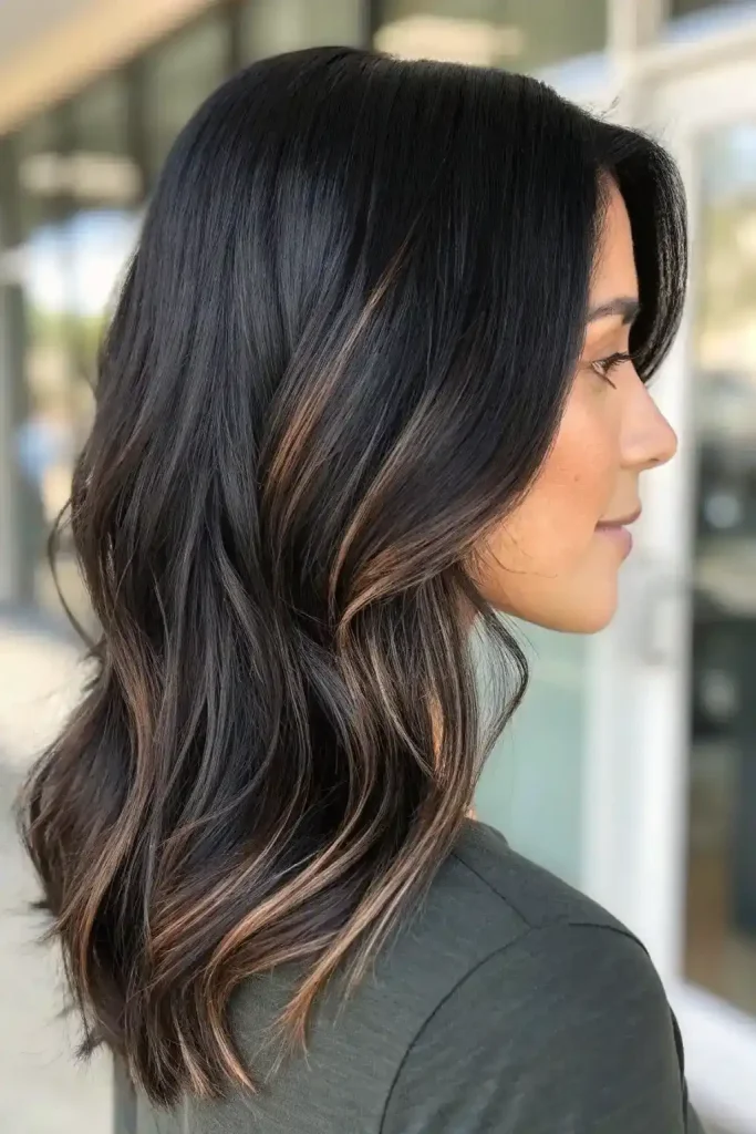 brunette babylights on dark hair (5)