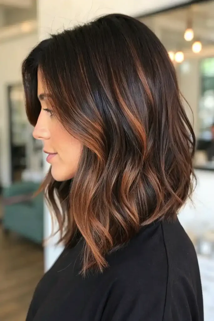 brunette babylights on dark hair (9)