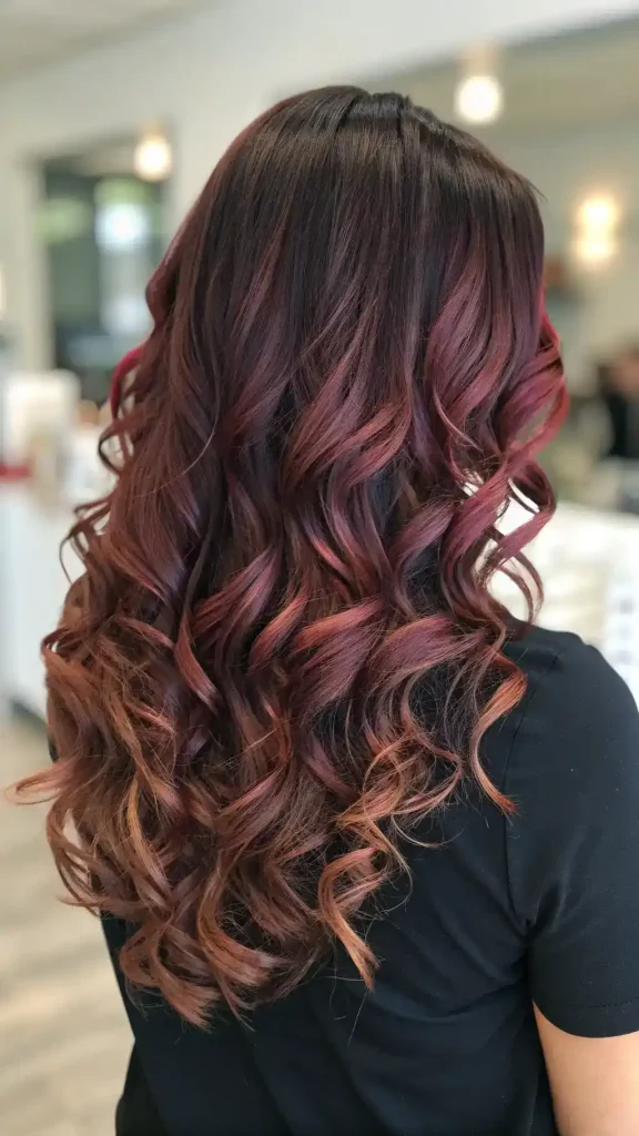 cherry brown hair with highlights (10)