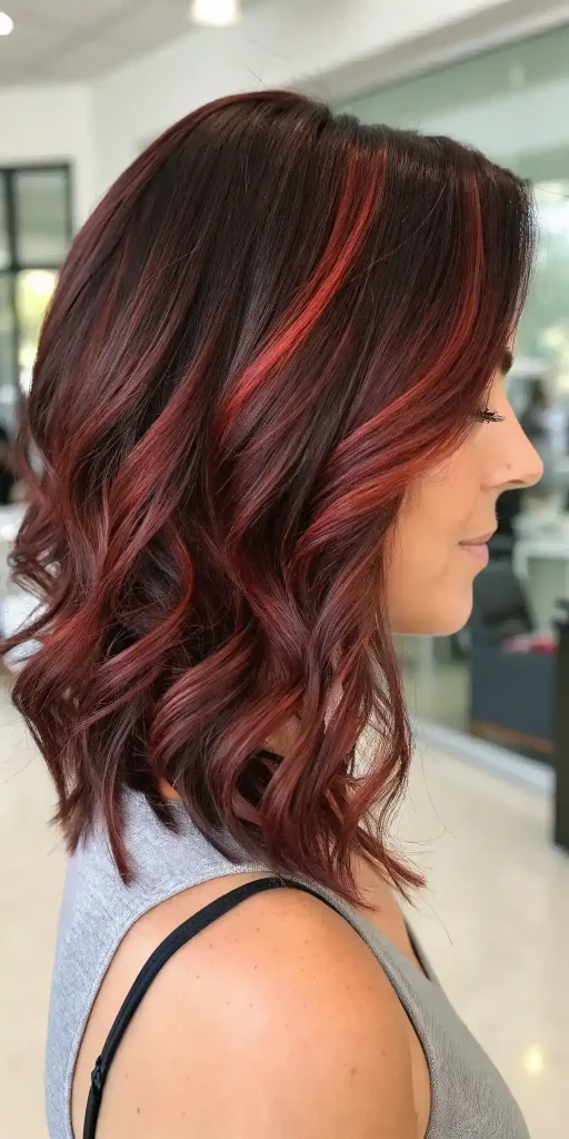 cherry brown hair with highlights (2)