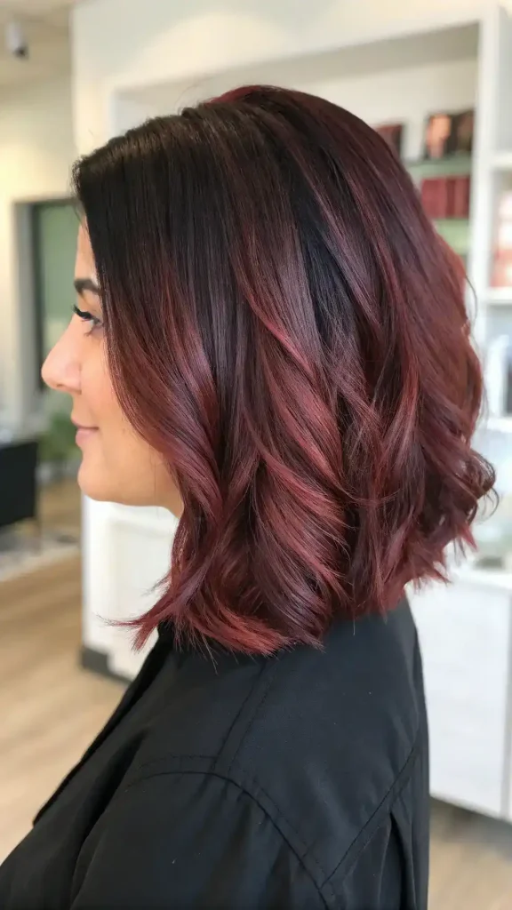 cherry brown hair with highlights (3)