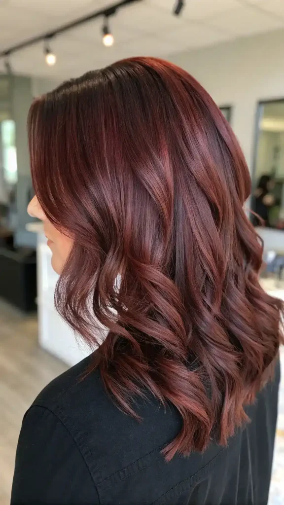 cherry brown hair with highlights (6)