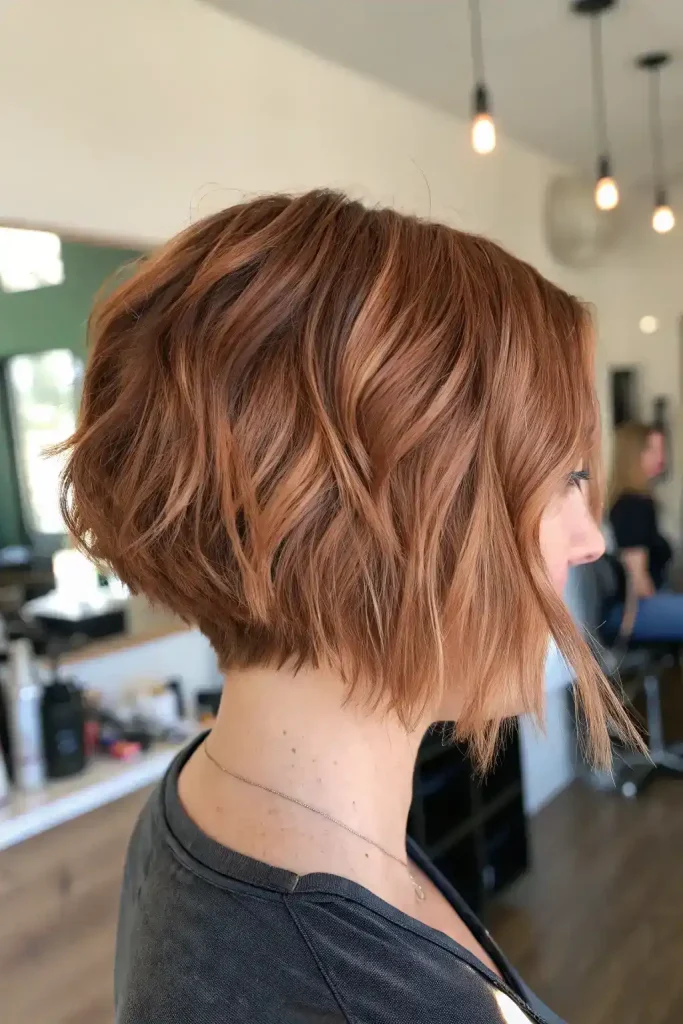 copper and blonde balayage brunette (9)