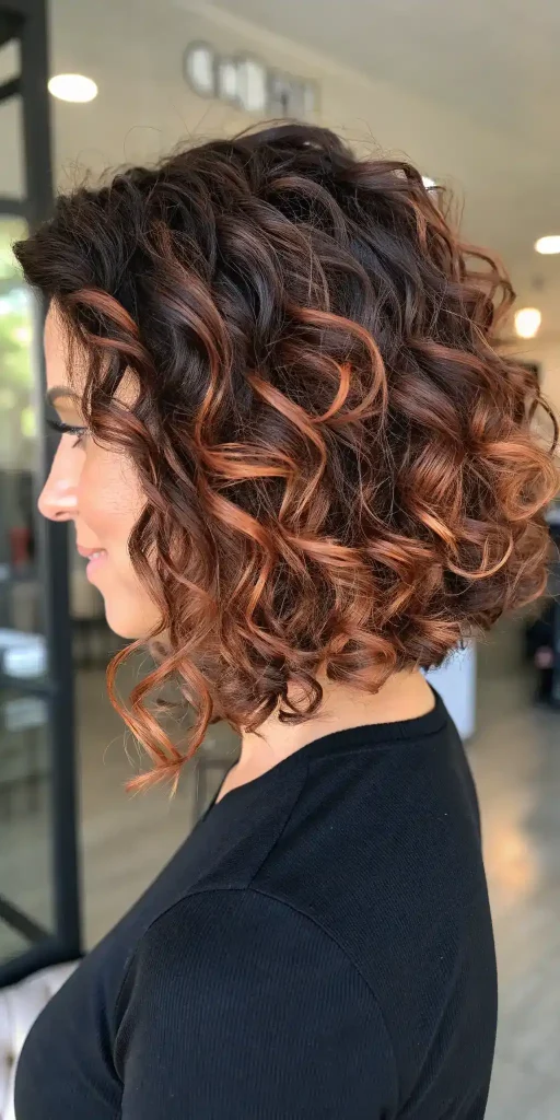 copper balayage on dark hair (6)
