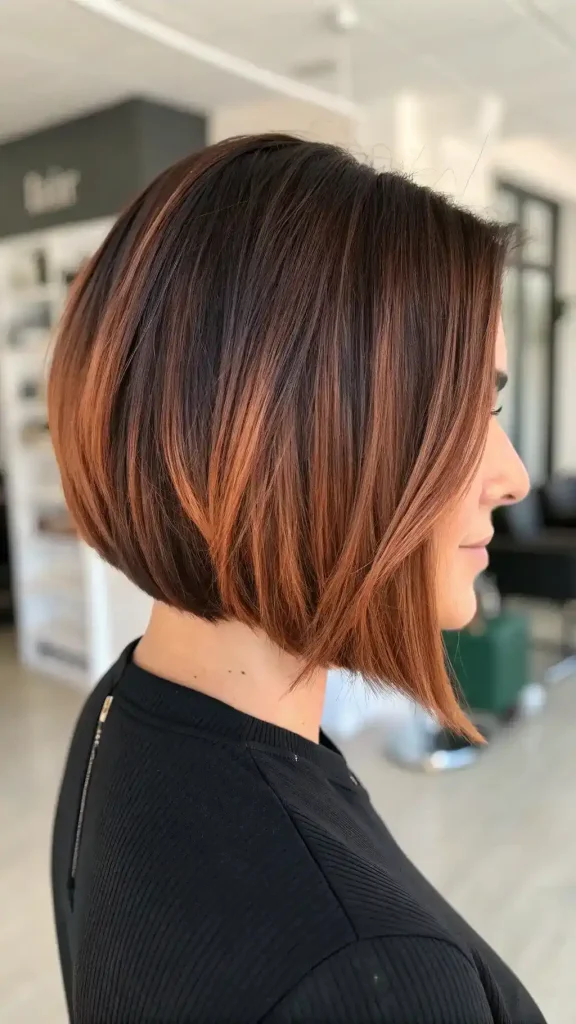 copper balayage on dark hair (7)