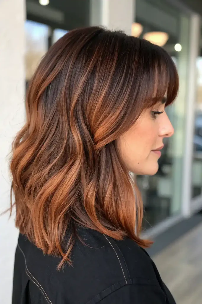 copper balayage on dark hair (9)