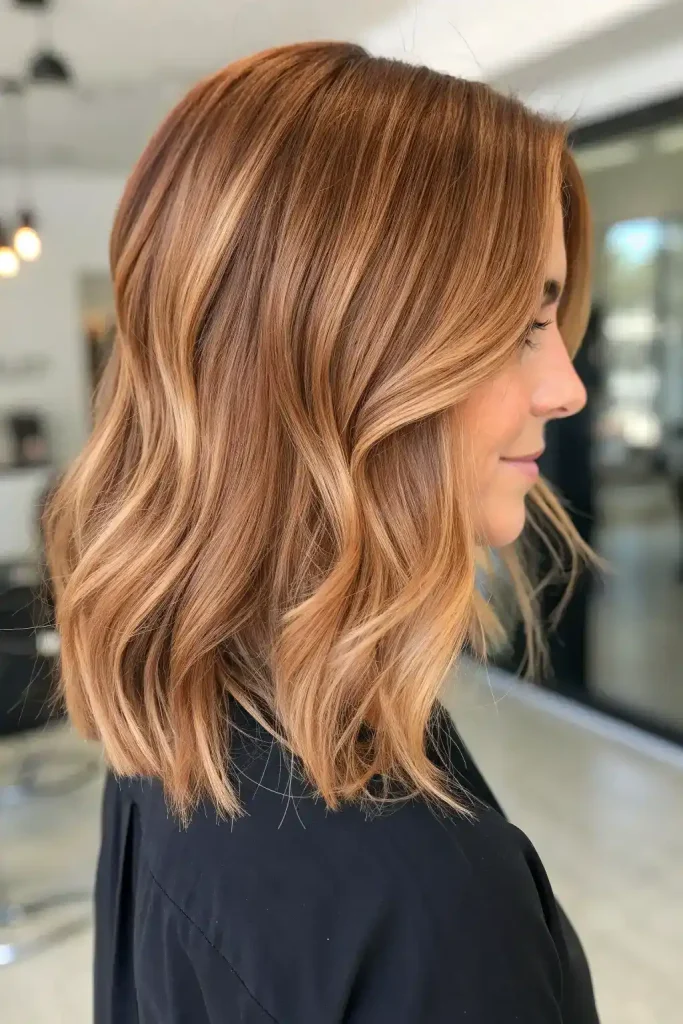 dark auburn hair with blonde highlights (8)