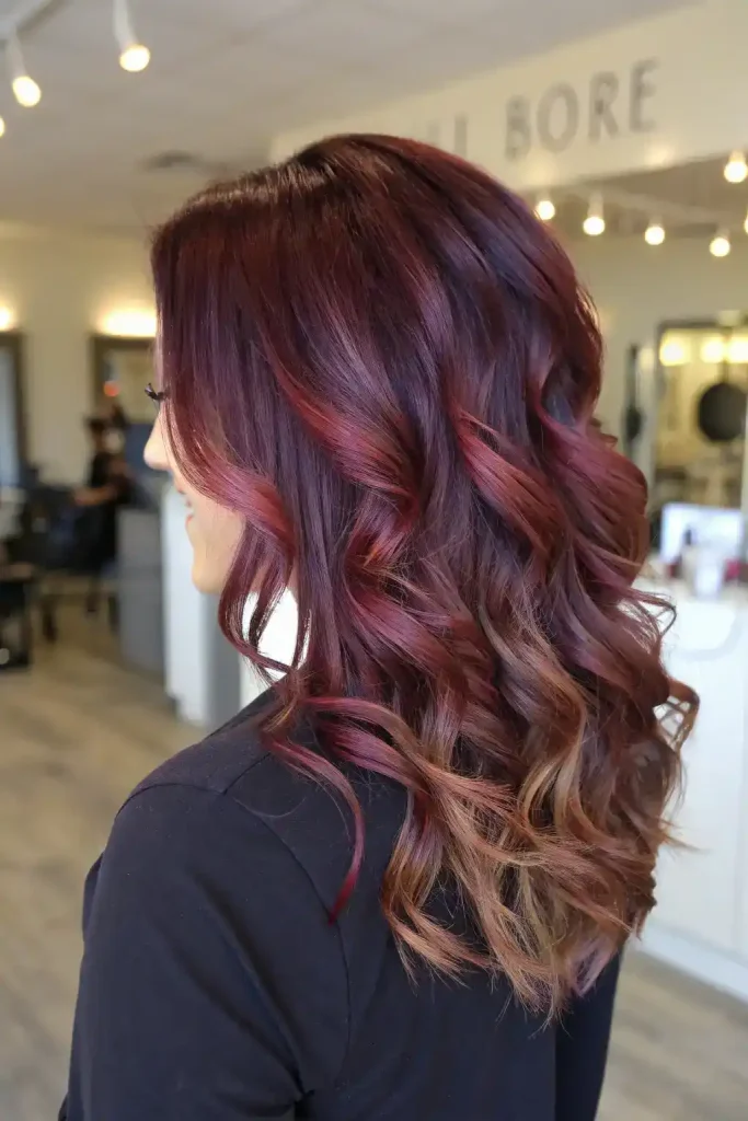 dark blonde hair with red highlights (9)