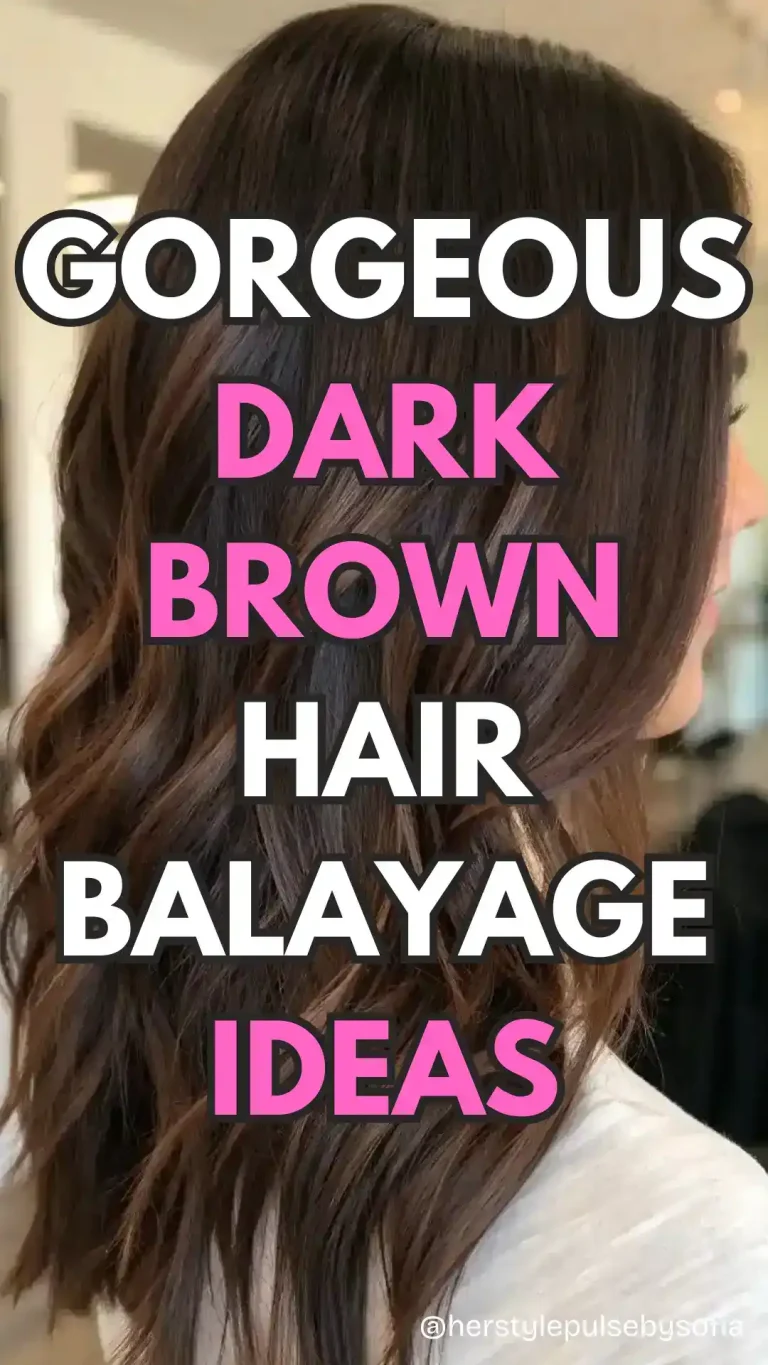 dark brown hair balayage ideas