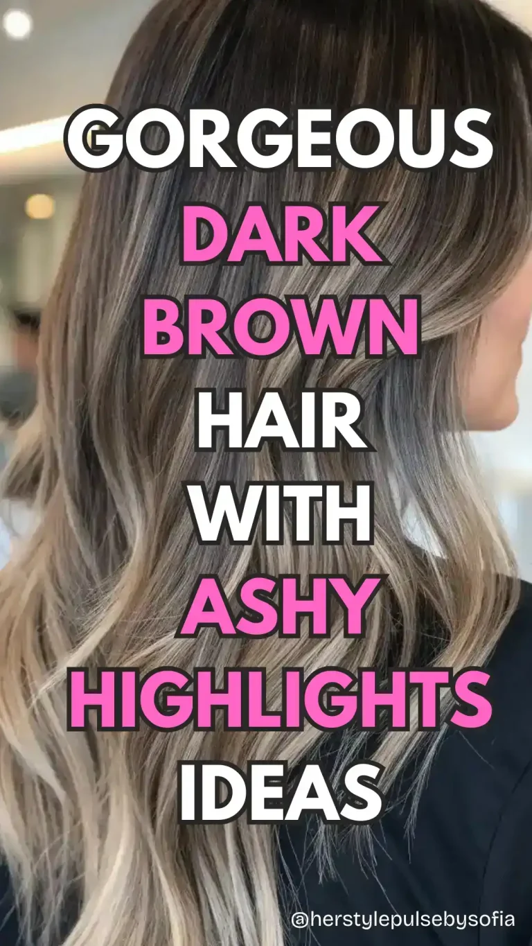 dark brown hair with ashy highlights ideas