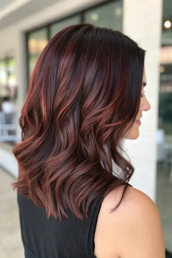 dark brown hair with mahogany highlights (2)