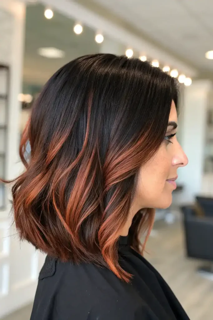 dark hair copper highlights (2)