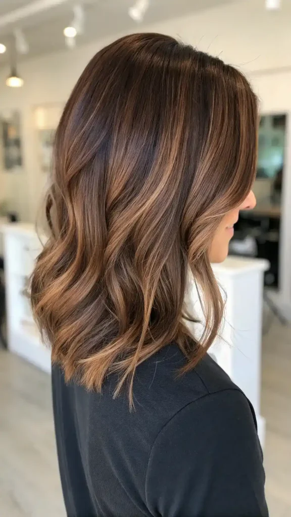 mahogany brown hair with blonde highlights (3)