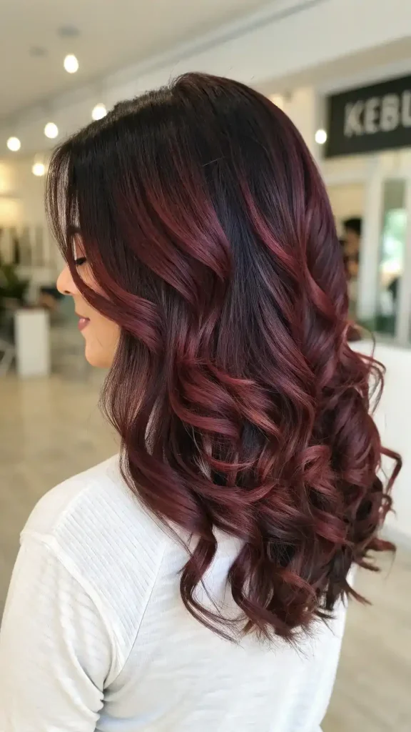 mahogany brown hair with highlights (10)