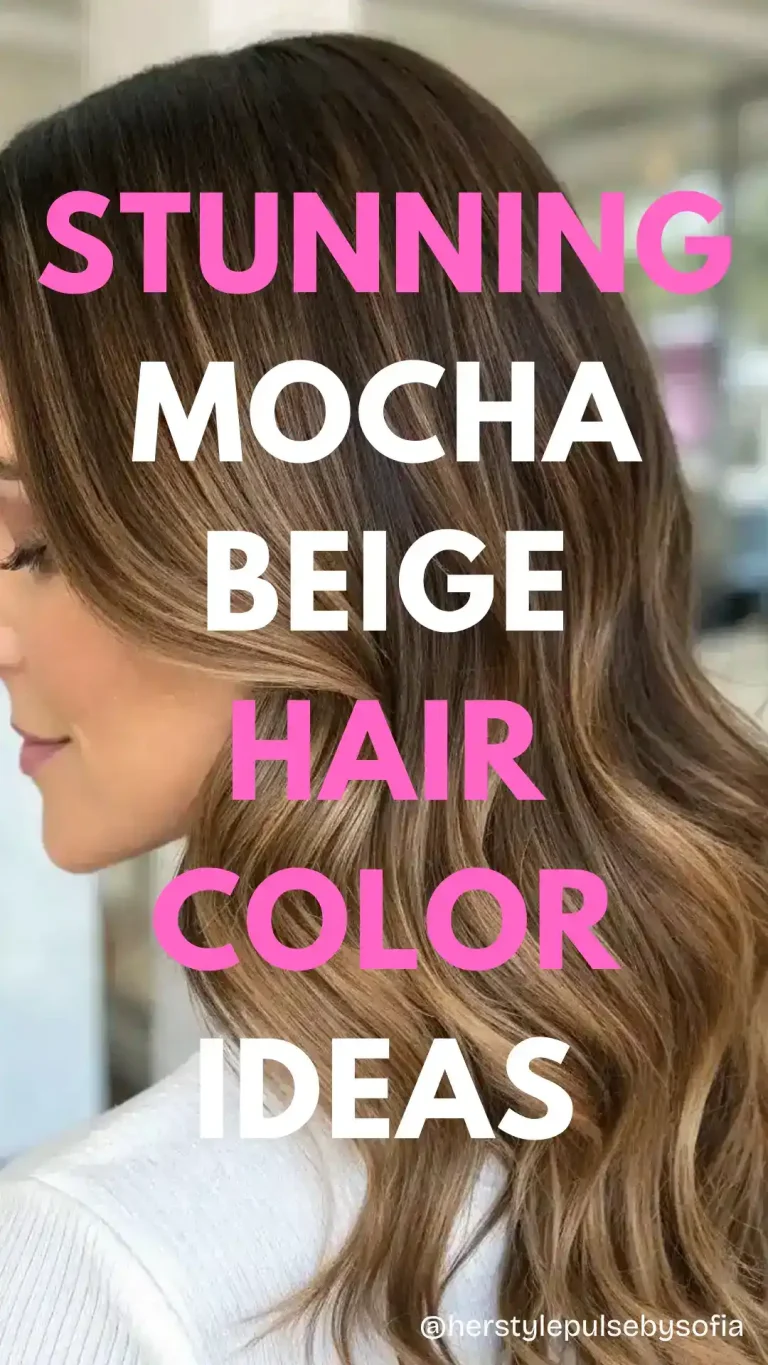 mocha beige hair color ideas