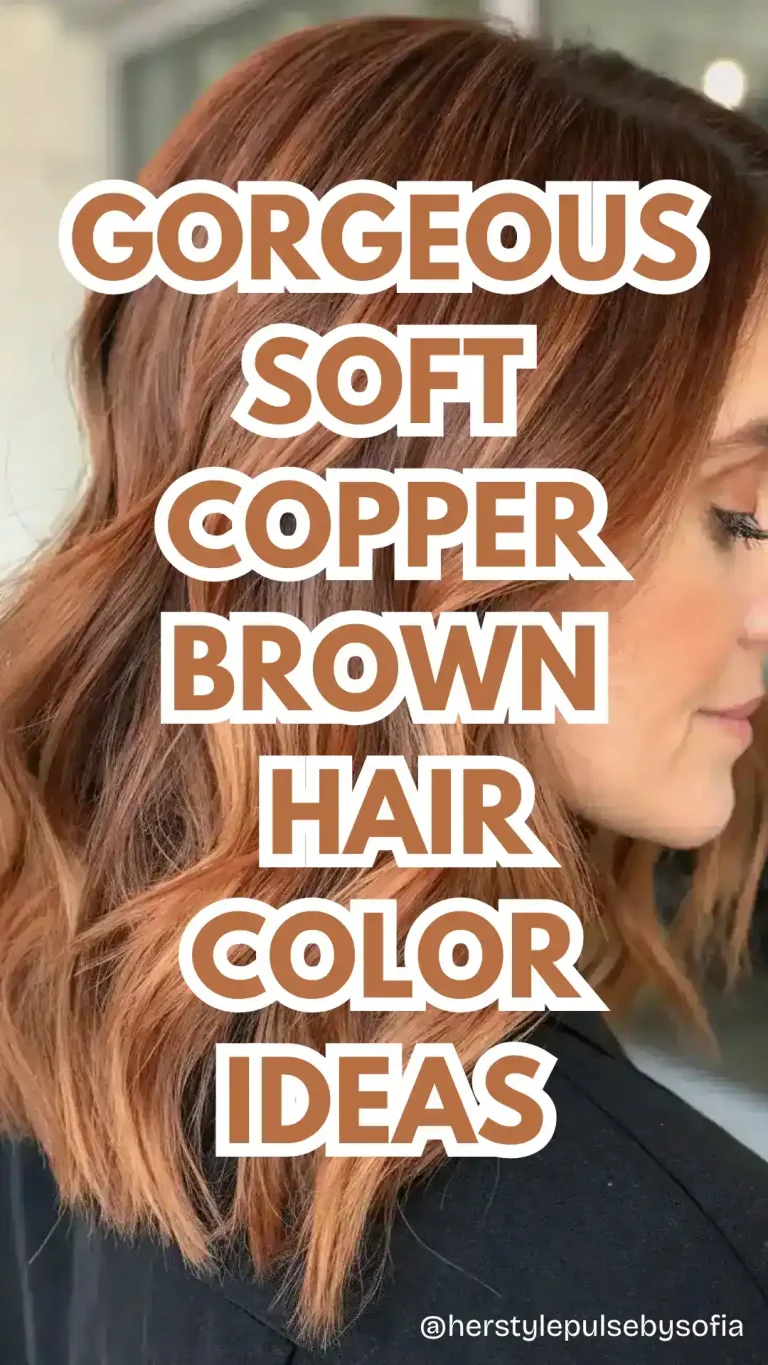 soft copper brown hair color ideas