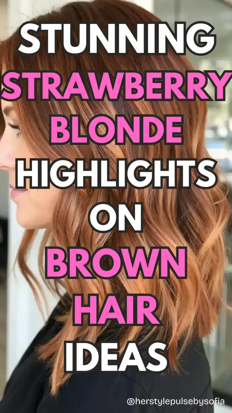 strawberry blonde highlights on brown hair ideas