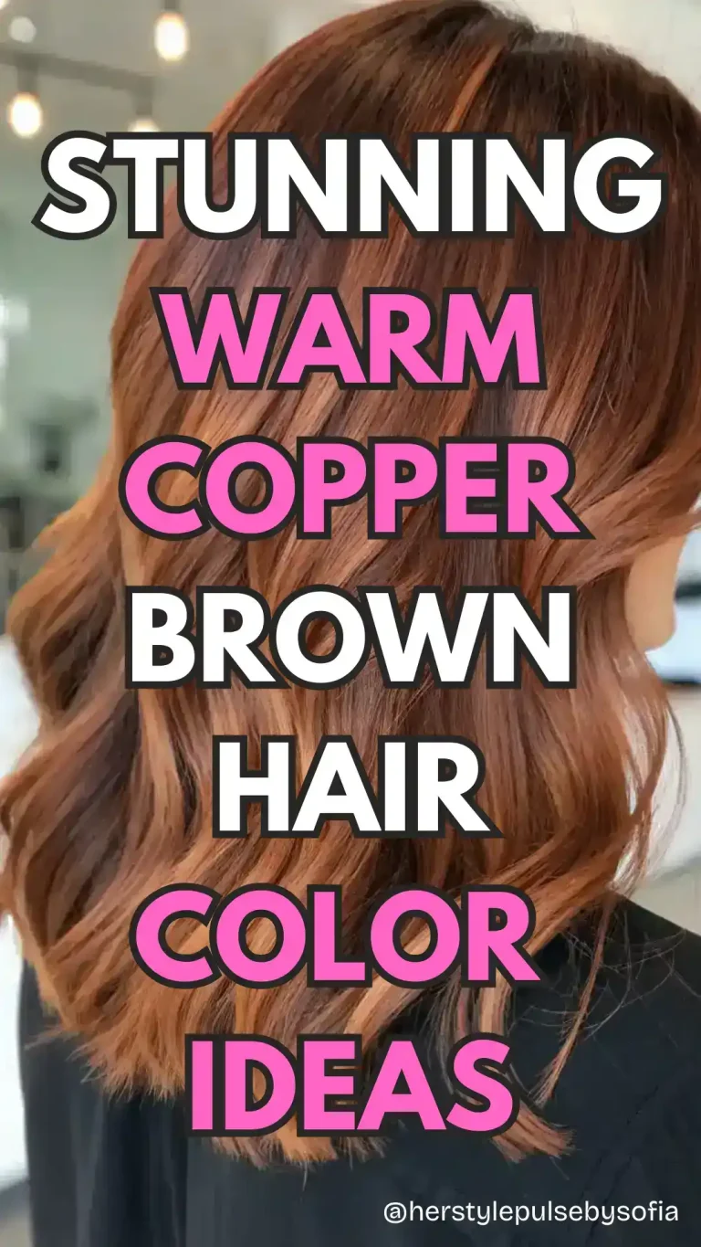 warm copper brown hair color ideas