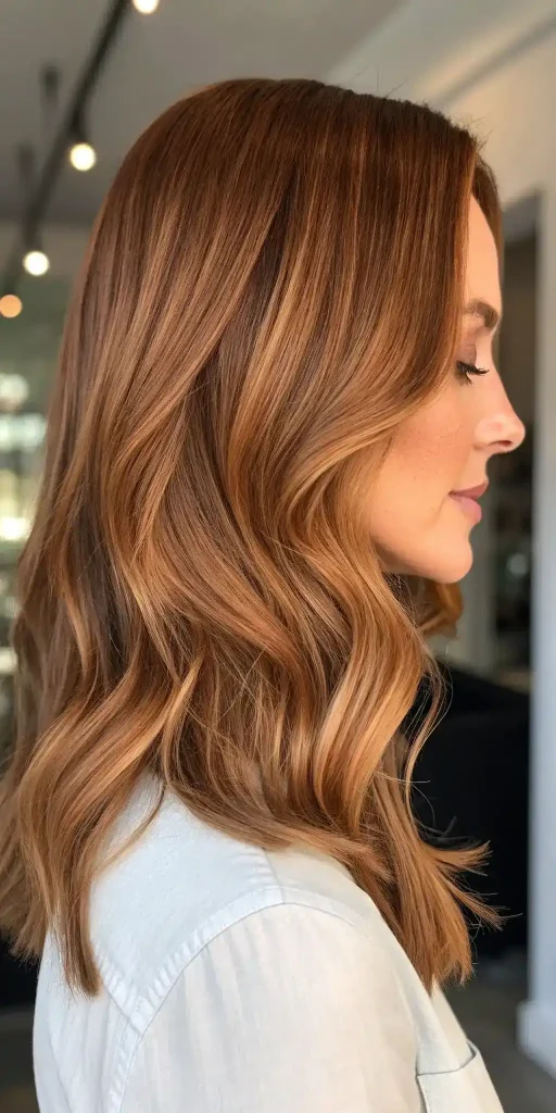 warm copper highlights hair (10)