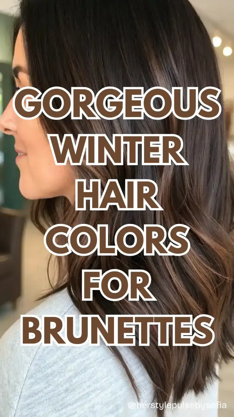 winter hair colors for brunettes