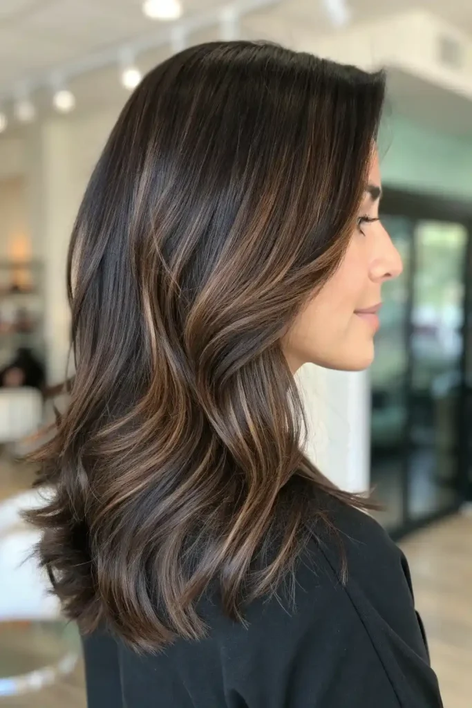 Cool Toned Brown Hair With Highlights (2)