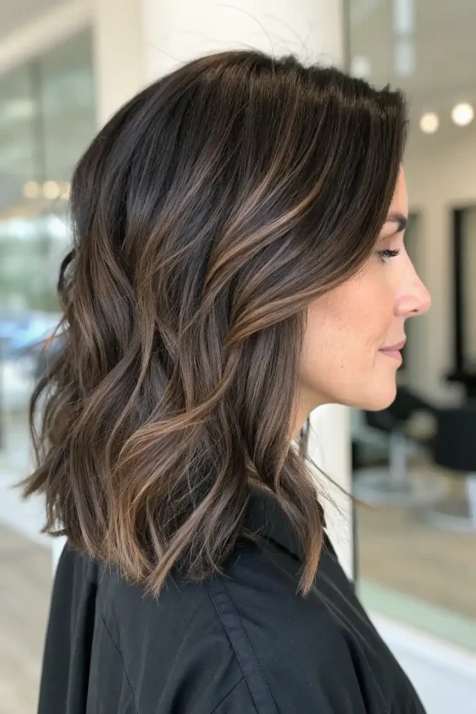 Cool Toned Brown Hair With Highlights (5)