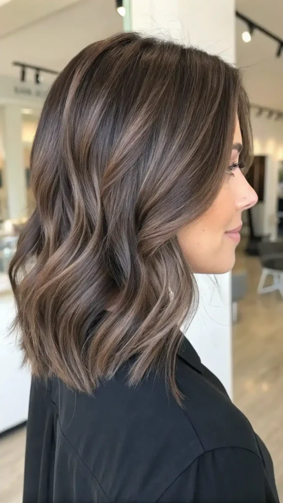 Cool Toned Brown Hair With Highlights (8)