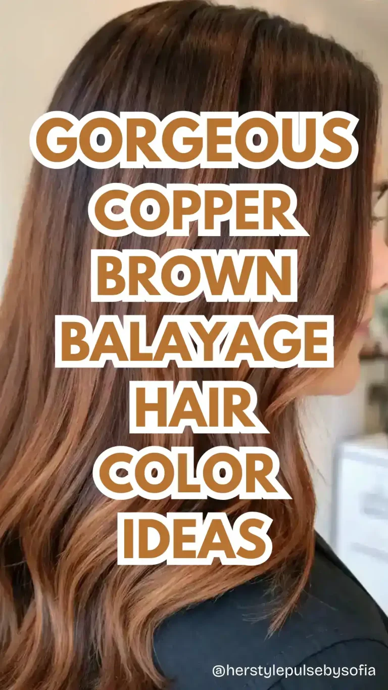 Copper Brown Balayage Hair Color Ideas