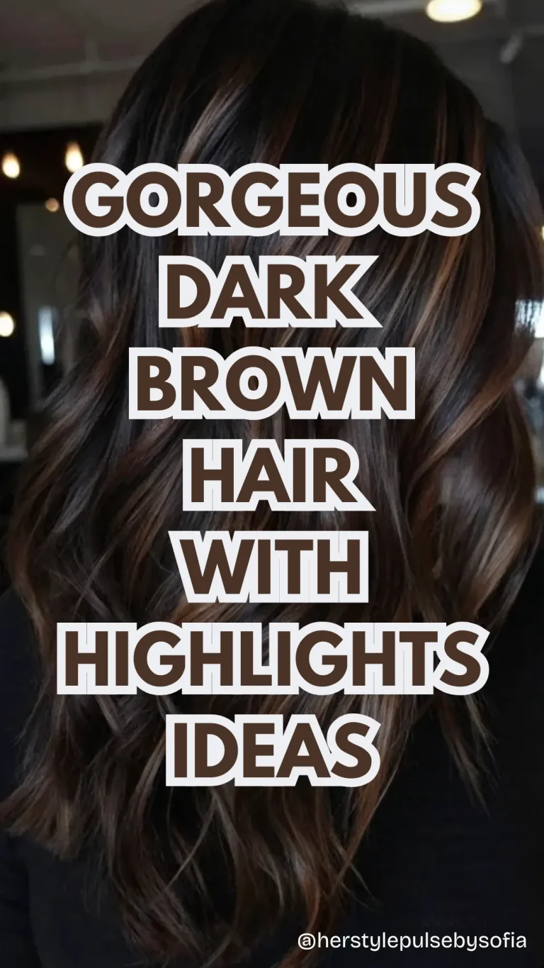 Dark Brown Hair With Highlights Ideas