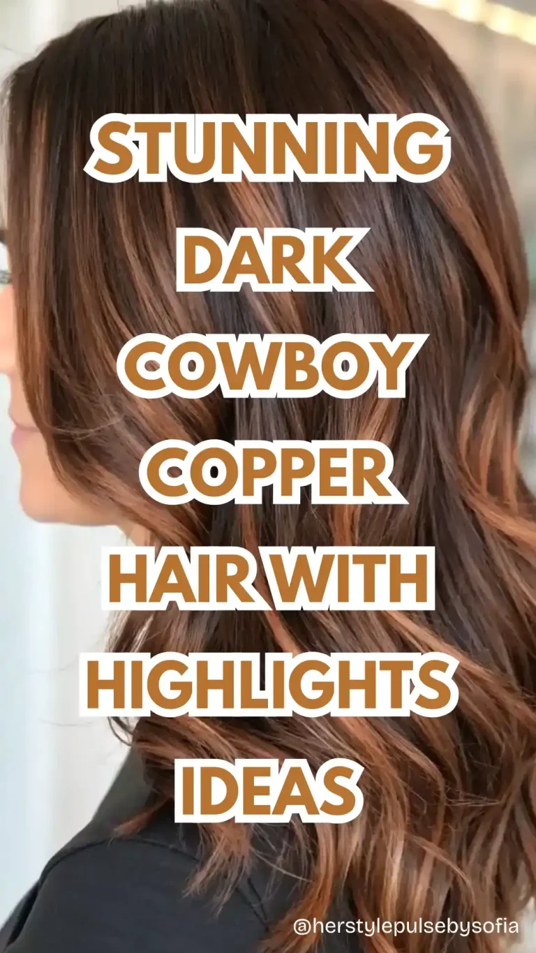 Dark Cowboy Copper Hair With Highlights Ideas
