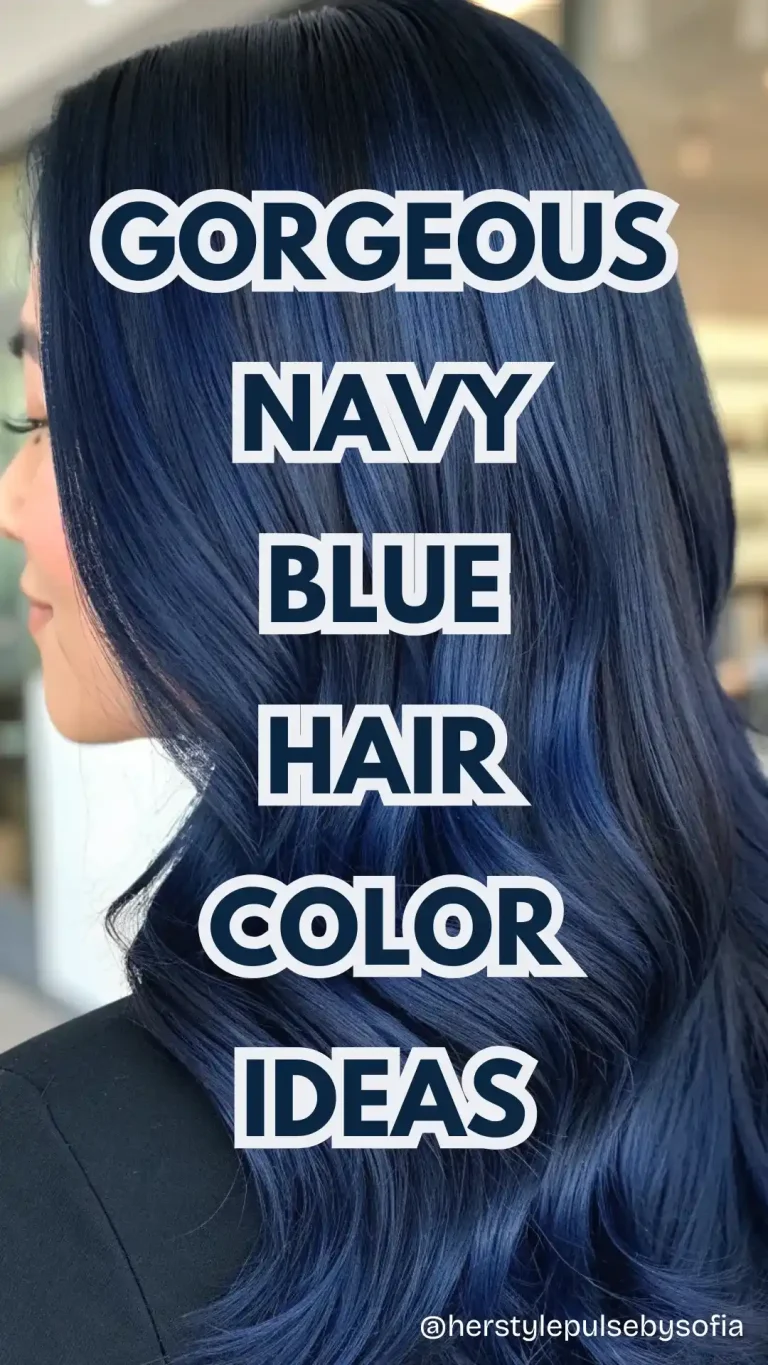 Navy Blue Hair Color Ideas