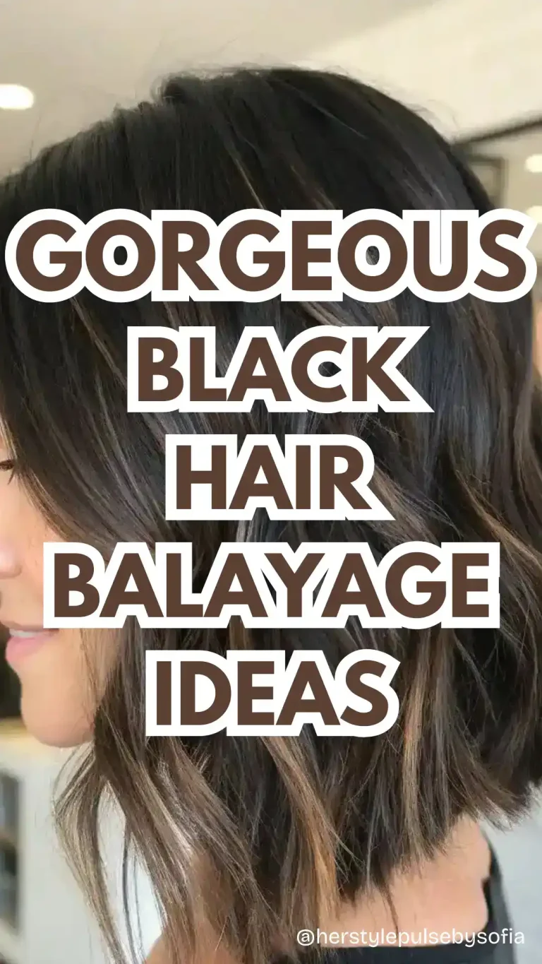 black hair balayage ideas