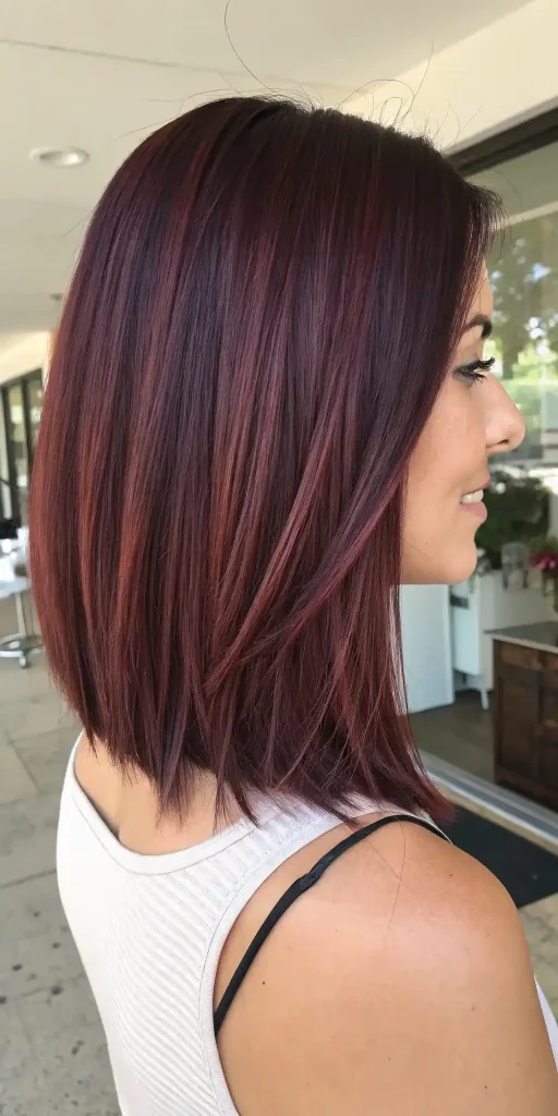 cherry chocolate balayage hair (6)