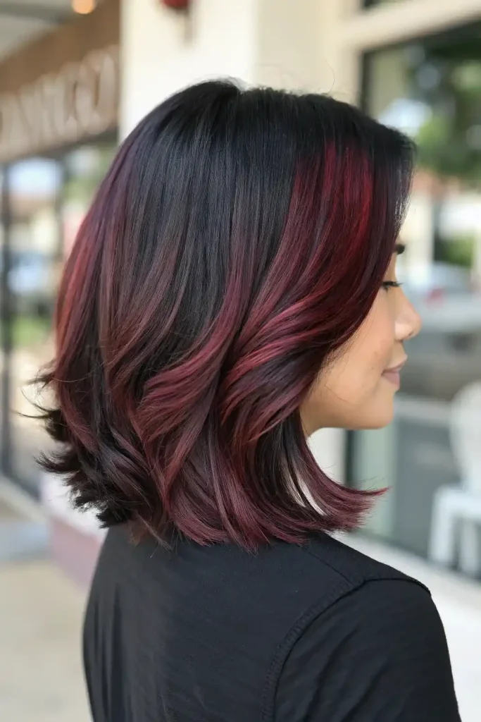 cherry cola hair with highlights (5)