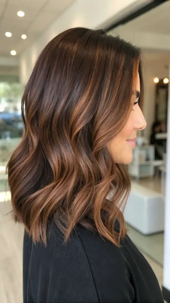 chocolate auburn hair color warm browns (3)