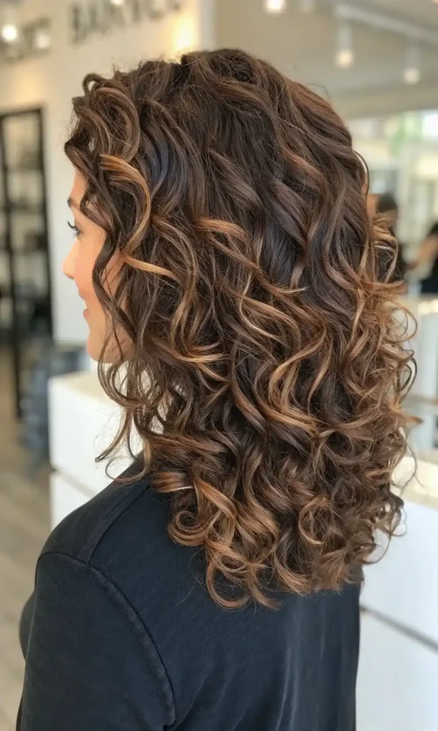 chocolate brown hair with highlights (12)