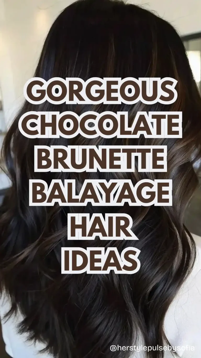 chocolate brunette balayage hair ideas